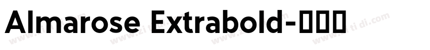 Almarose Extrabold字体转换
